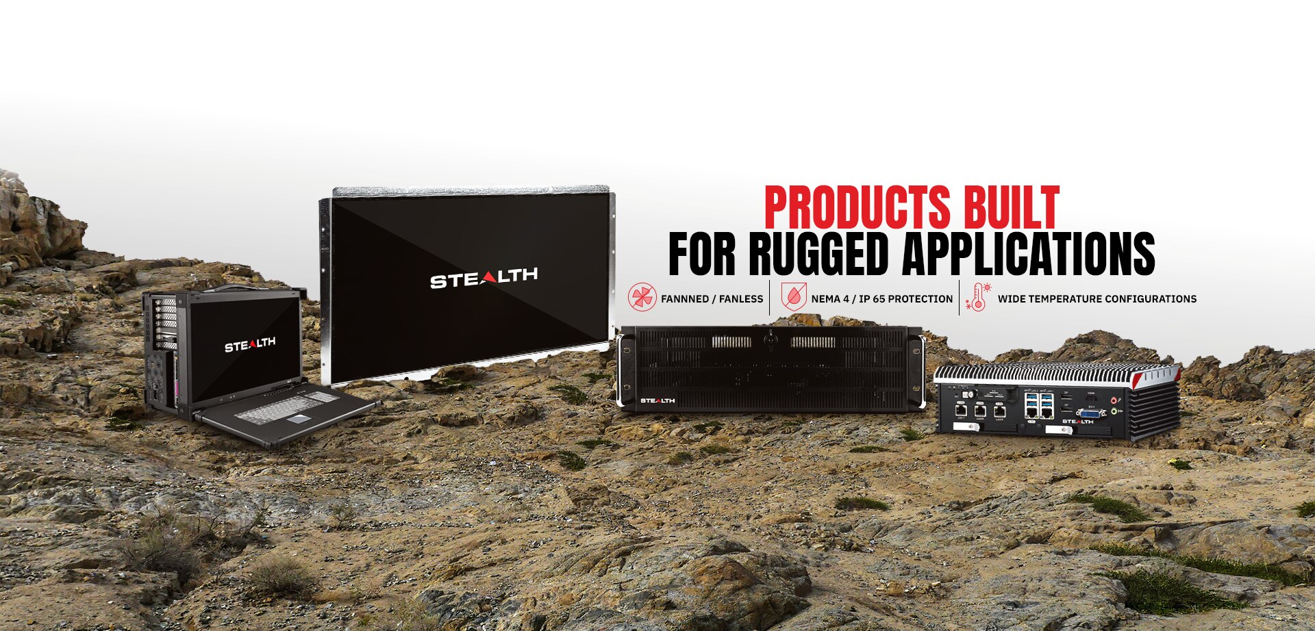 Shop Rugged Industrial PCs & Displays Online | Stealth